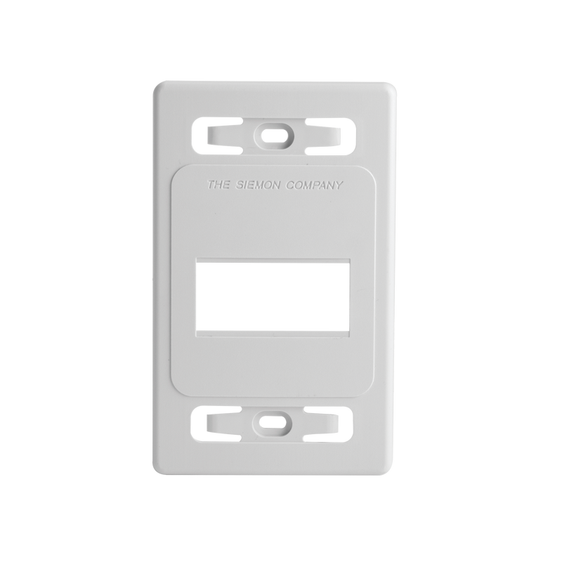 MX-FP-S-03-02B Placa de pared modular MAX, de 3 salidas, color blanco, version bulk (Sin Empaque Individual)
