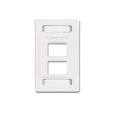 Placa de Pared Modular MAX, de 4 Salidas, Color Blanco