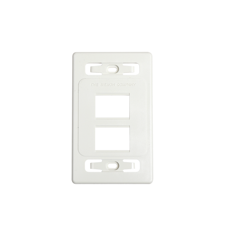 MX-FP-S-04-02B Placa de pared modular MAX, de 4 salidas, color blanco, versión bulk (Sin Empaque Individual)