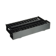 Organizador de Cables Horizontal NetManager, Doble (Frontal y Posterior), Para Rack de 19in, 2UR - Toer