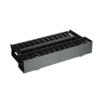 Organizador de Cables Horizontal NetManager, Doble (Frontal y Posterior), Para Rack de 19in, 2UR - Toer