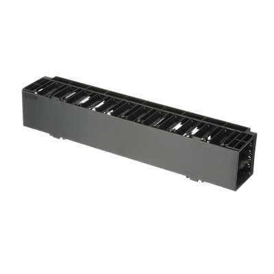 Organizador de Cables Horizontal NetManager, Sencillo (Solo Frontal), Para Rack de 19in, 2UR - Toer