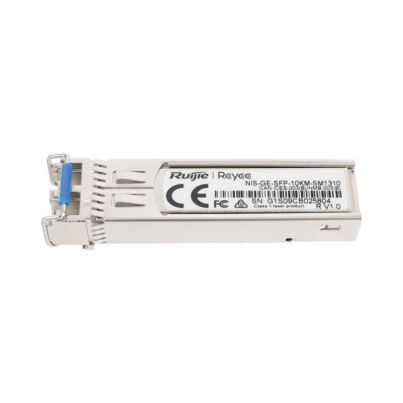 NIS-GE-SFP-10KM-SM1310 Transceptor Industrial LC Monomodo SFP 1G, hasta 10 Kilómetros, Longitud de Onda 1310 nm, soporta Temperaturas de -40° a 85° C