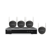 Kit IP Inalámbrico 4 Megapixel / NVR 4 Canales / 4 Cámaras Bala para Exterior / 1 HDD de 1 TB / Modo Repetidor - Toer