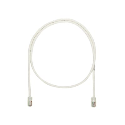 Cable de parcheo UTP Categoría 5e, con plug modular en cada extremo - 1 m. - Blanco mate - Toer