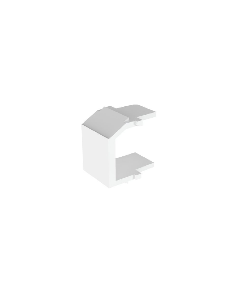 PANDUIT NKBMWH-X  Módulo Keystone vacío NetKey™ / 1 puerto / Blanco / Inserto ciego / Paquete con 10 piezas