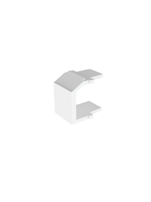 PANDUIT NKBMWH-X  Módulo Keystone vacío NetKey™ / 1 puerto / Blanco / Inserto ciego / Paquete con 10 piezas