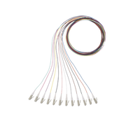 Kit de 12 Pigtails con Conector LC, Multimodo 50/125 OM3, 900um, de 1 Metro - Toer
