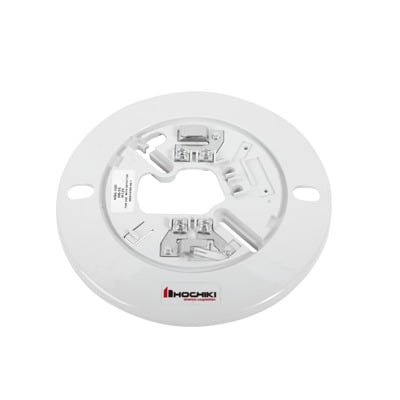 NS6-100 Base Para Detector Convencional Hochiki, Diámetro 6, 2 Hilos, 24 Vcd  (0300-04070 IT), Color Hueso