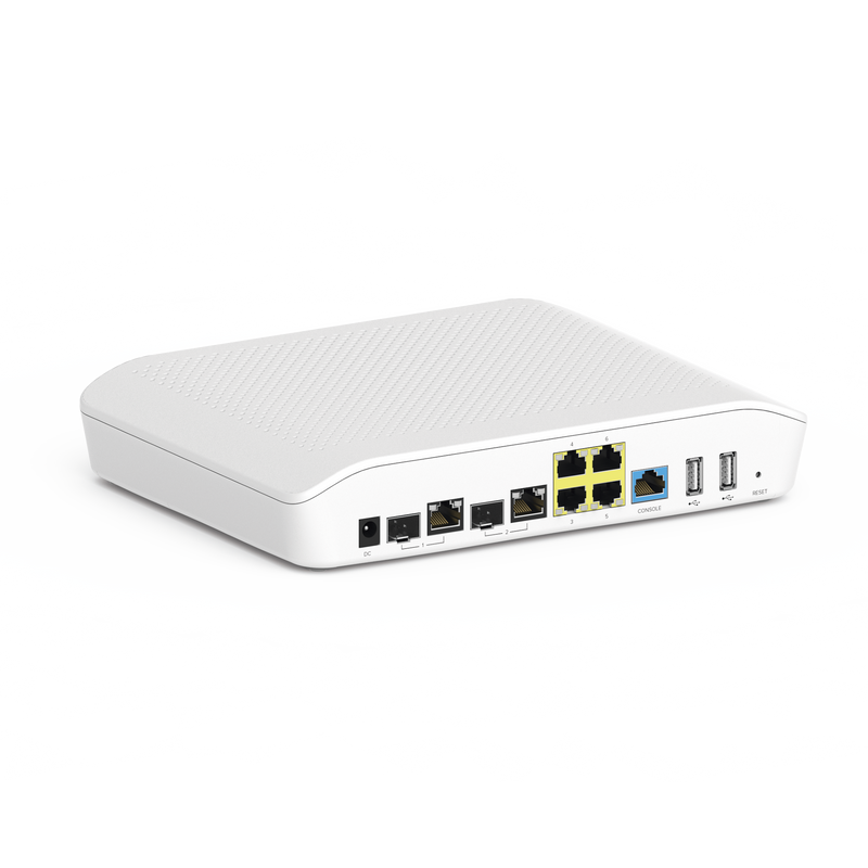 Router/Firewall, con función SD-WAN NSE3000 / 2 puertos WAN Gigabit + 2 SFP combo / 4 puertos LAN Gigabit / Detección de Amenazas/ Bloqueo de Aplicaciones / Administración desde la Nube con cnMaestro / Hasta 1,000 dispositivos