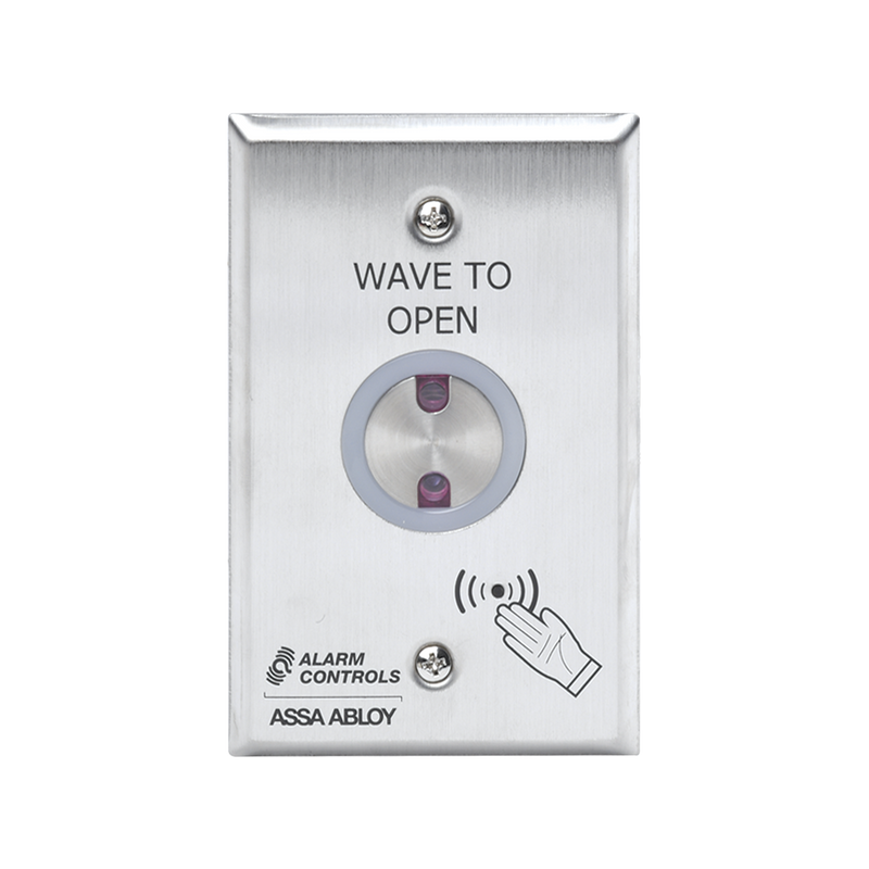 NTS-1 Botón Sin Contacto para Salida NO,NC/ Temporizador/ Placa de Acero Inoxidable/ Intemperie