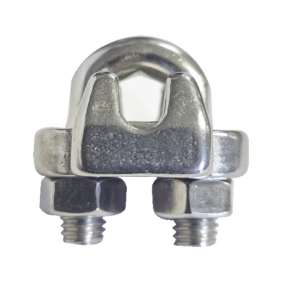 Nudo/ Perro/ Abrazadera Acero Forjado para Cable de 1/4", Acero Inoxidable. - Toer