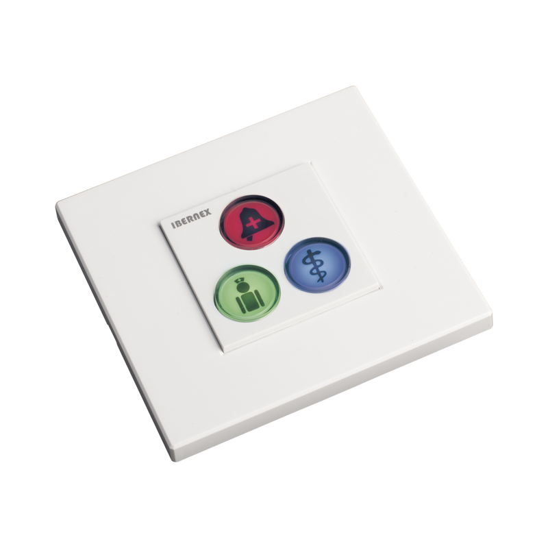Modulo de 3 Botones iluminados / Alarma / Cancelar y Código Azul / BUS RS485 / Compatible con NX0019/B, NX1021 Y NX0015