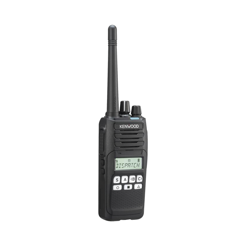 Radio portátil UHF 400-470 MHz, Digital NXDN-Analógico, Intrínsecamente Seguro, 5 Watts, 260 Canales, 9 Teclas, Roaming, Encriptación, GPS*, Inc. antena, batería, cargador y clip