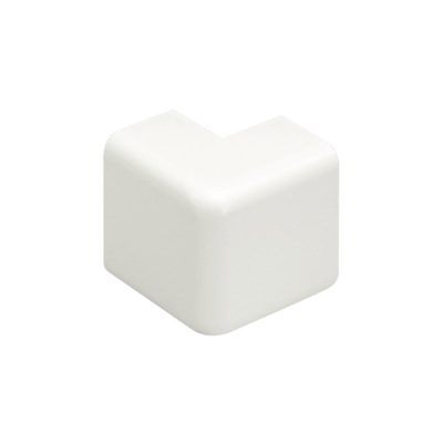 Esquinero exterior, para uso con canaleta LD10, material ABS, Color Blanco Mate - Toer
