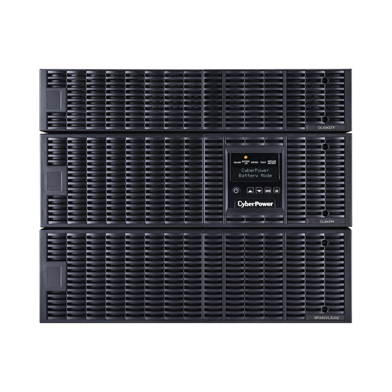 UPS de 8000 VA/8000 W, Online Doble Conversión, 200 - 240 Vac de Entrada, 120 - 240 Vac de Salida, Entrada Hardwired, Onda Senoidal Pura, Torre o Rack de 8 UR, Con 6 Tomas NEMA 5-20R, 3 NEMA L6-30R y Terminal Hardwired