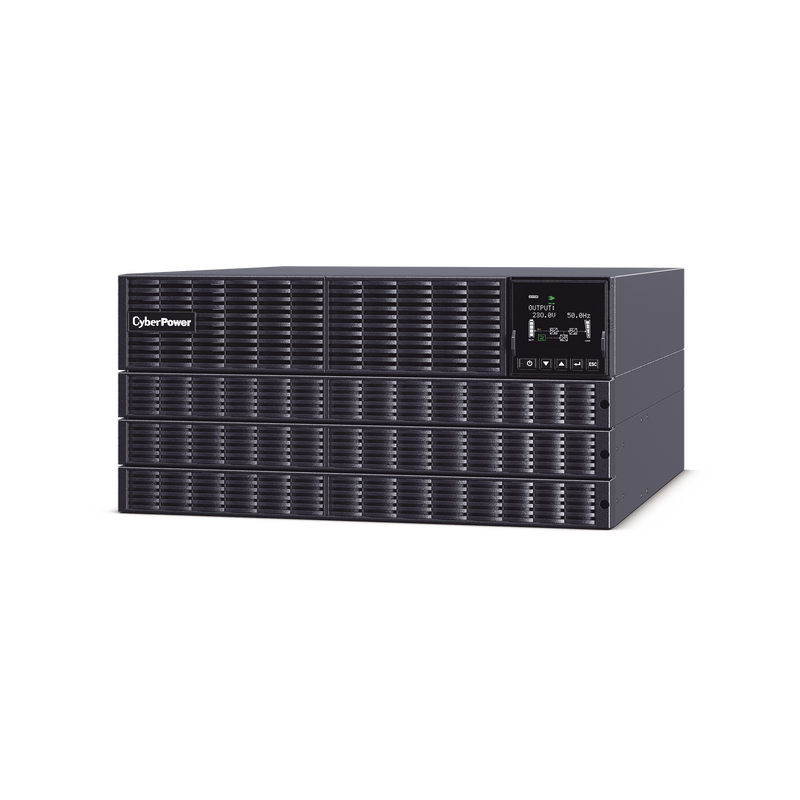 OLS10KERT5UNEMA UPS de 10000 VA/10000 W, Online Doble Conversión, 200 - 240 Vac de Entrada, 200 - 240 Vac de Salida, Terminal Hardwired, Onda Senoidal Pura, Torre o Rack de 6 UR, Con 3 Tomas NEMA L6-30R