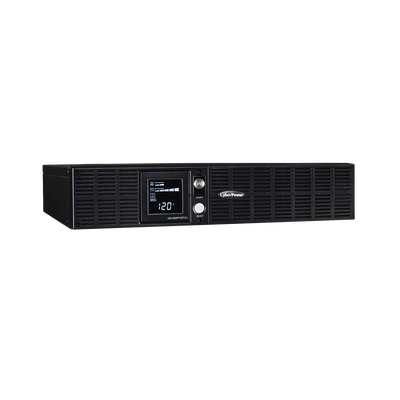 UPS de 1500 VA/1050 W, Topología Línea Interactiva, Entrada 120 Vca NEMA 5-15P, Onda Senoidal Pura, Torre o Rack 2 UR, Con 8 Tomas NEMA 5-15R - Toer