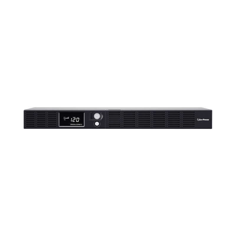 OR500LCDRM1UA UPS de 500 VA/300 W, Topología Línea Interactiva, Entrada 120 Vca NEMA 5-15P, Tipo Rack 1 UR, Con 6 Tomas NEMA 5-15R