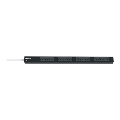 PDU Básico para Distribución de Energía, Enchufe de Entrada NEMA 5-20P, Con 16 Contactos NEMA 5-20R, de Instalación Vertical, 20 Amp, 120 Vca - Toer