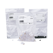 Plug RJ45 Cat6, Para Cable UTP  Calibre 23 a 26 AWG, Chapado en Oro de 50 micras, Bolsa con 50 piezas - Toer