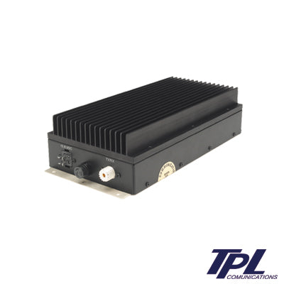 Amplificador para Radios Móviles, 136-174 MHz, Entrada 10-50 W / Salida 40-125 W, 13.8 Vcc / 14A.