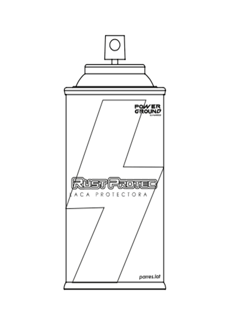 PARRES SRP-140 SPRAY RUST PROTEC PARRES 140 ML / Recubrimiento transitorio, diseñado para la protección de uniones exotérmicas y mecánicas contra la oxidación y/o sulfatación.