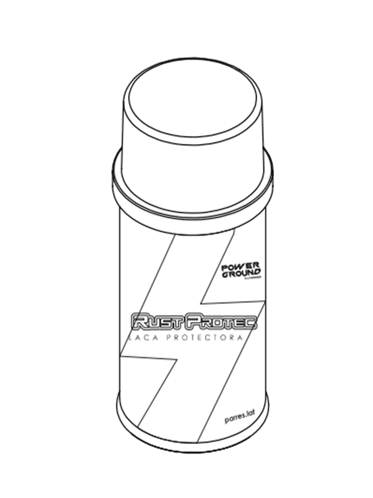 PARRES SRP-140 SPRAY RUST PROTEC PARRES 140 ML / Recubrimiento transitorio, diseñado para la protección de uniones exotérmicas y mecánicas contra la oxidación y/o sulfatación.