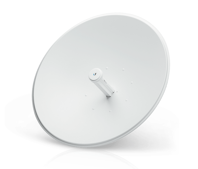 UBIQUITI KIT PTP PBE-5AC-620 - Kit de 2 piezas para enlace PTP en banda de 5 GHz con antena integrada de 29 dBi y tecnología airMAX AC, rendimiento superior a 450 Mbps, baja latencia y alta estabilidad para redes empresariales o ISP.