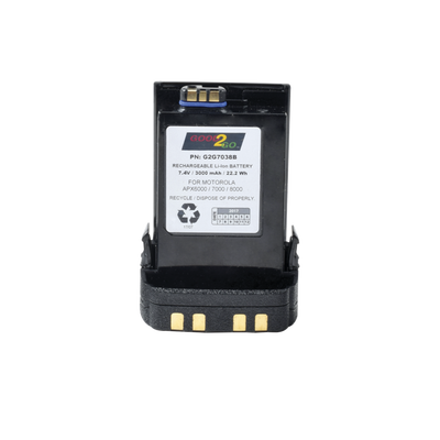 Batería con cargador USB integrado de Li-Ion 3000 mAh  para radios APX6000/7000/8000/SRX2200