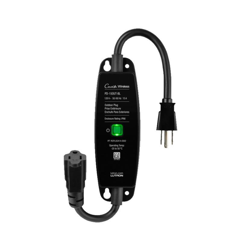 PD15OUTBL (Caseta Wireless) PlugIn Interruptor On/Off para uso en exterior intemperie IP66, inalámbrico. 15A /120V