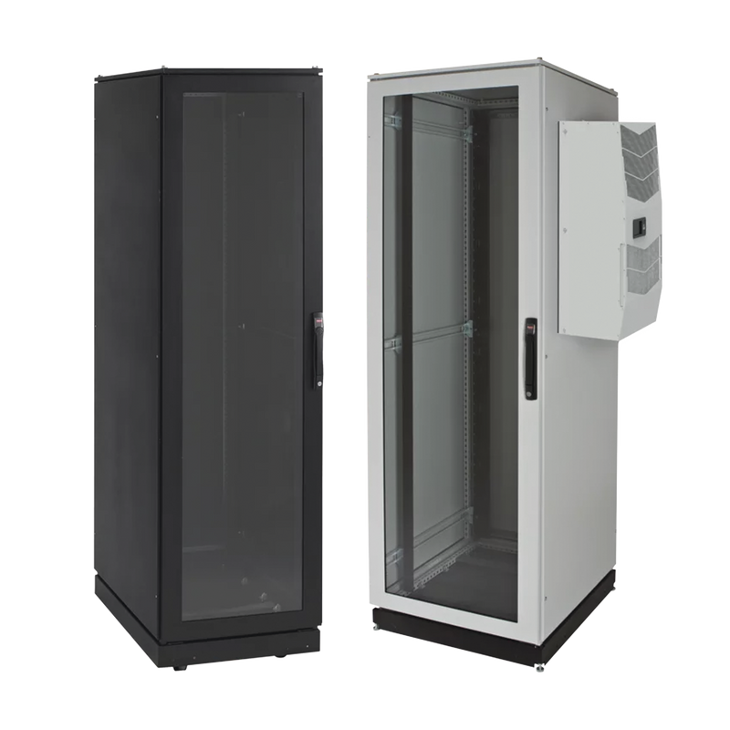 Gabinete de Telecomunicaciones ProLine V/D, 700 mm de Ancho, 800 mm de Profundidad, Compatible Con Aire Acondicionado Tipo G28, 42 UR, Color Gris Claro