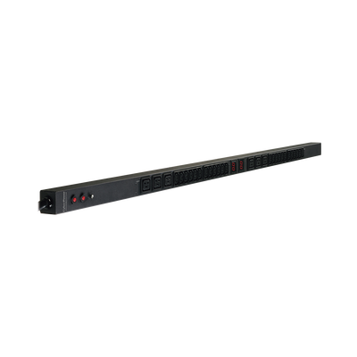 PDU Medible, Para Distribución de Energía, Entrada 200-230 NEMA L6-30P, Con 24 Tomas C13 Y 6 Tomas C19, de Instalación Vertical
