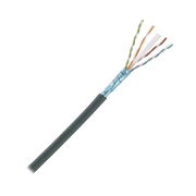 Bobina de Cable Planta Externa con Gel, de 4 pares, Cat6A, Blindado F/UTP, Color Negro, 305m - Toer