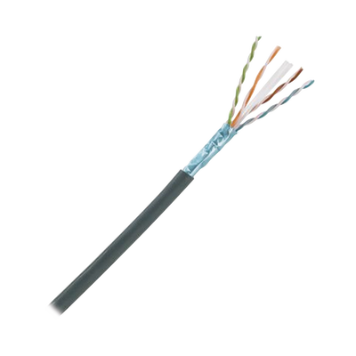 Bobina de Cable Planta Externa con Gel, de 4 pares, Cat6A, Blindado F/UTP, Color Negro, 305m - Toer