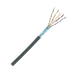 Bobina de Cable Planta Externa con Gel, de 4 pares, Cat6A, Blindado F/UTP, Color Negro, 305m - Toer