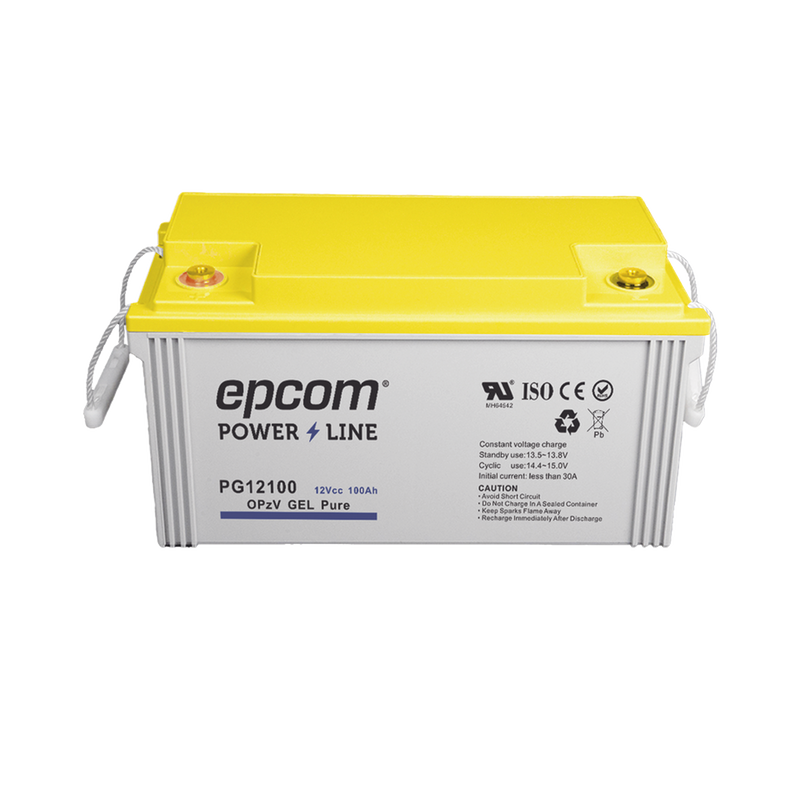 PG12100 Batería de GEL PURO OPzV / 12 V @ 100 Ah / Ciclo profundo / Uso en Aplicaciones Fotovoltaicas y de Respaldo