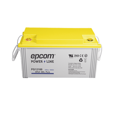 Batería de GEL PURO OPzV / 12 V @ 100 Ah / Ciclo profundo / Uso en Aplicaciones Fotovoltaicas y de Respaldo - Toer