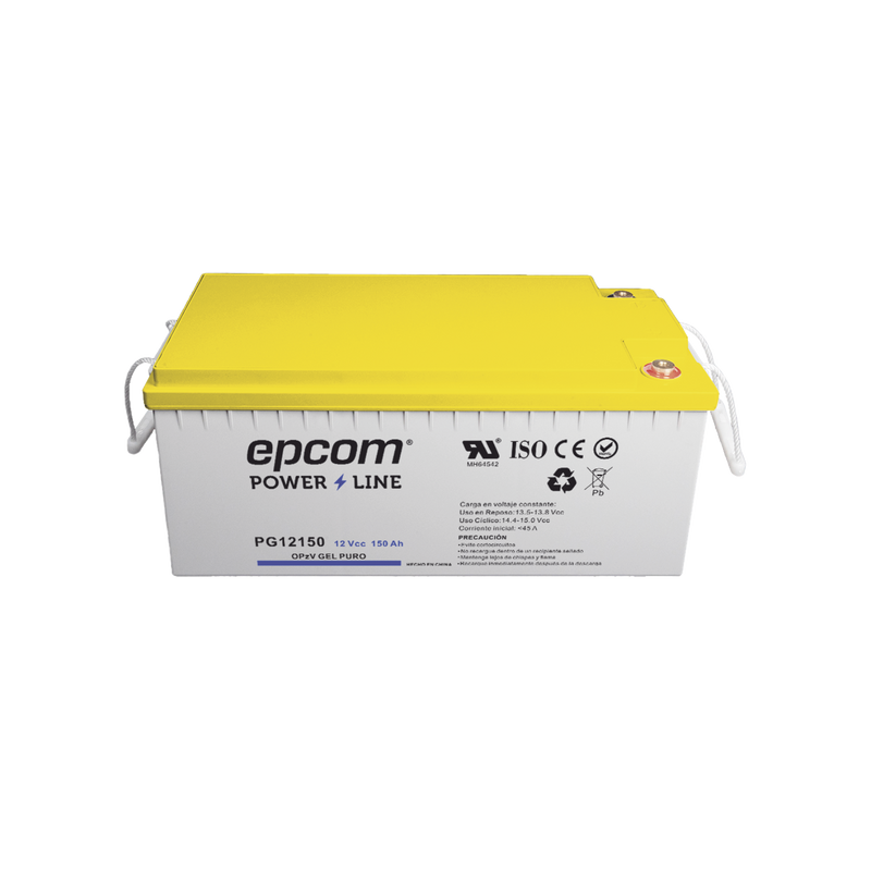 PG12150 Batería de GEL PURO OPzV / 12 V @ 150 Ah / Ciclo profundo / Uso en Aplicaciones Fotovoltaicas y de Respaldo