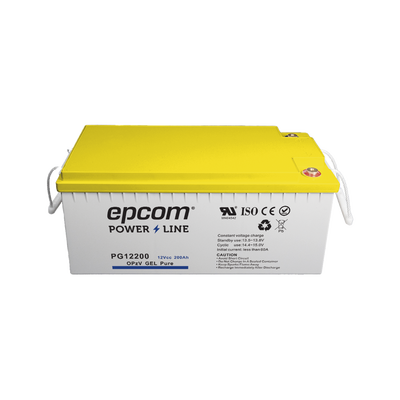 Batería de GEL PURO OPzV / 12 V @ 200 Ah / Ciclo profundo / Uso en Aplicaciones Fotovoltaicas y de Respald - Toer