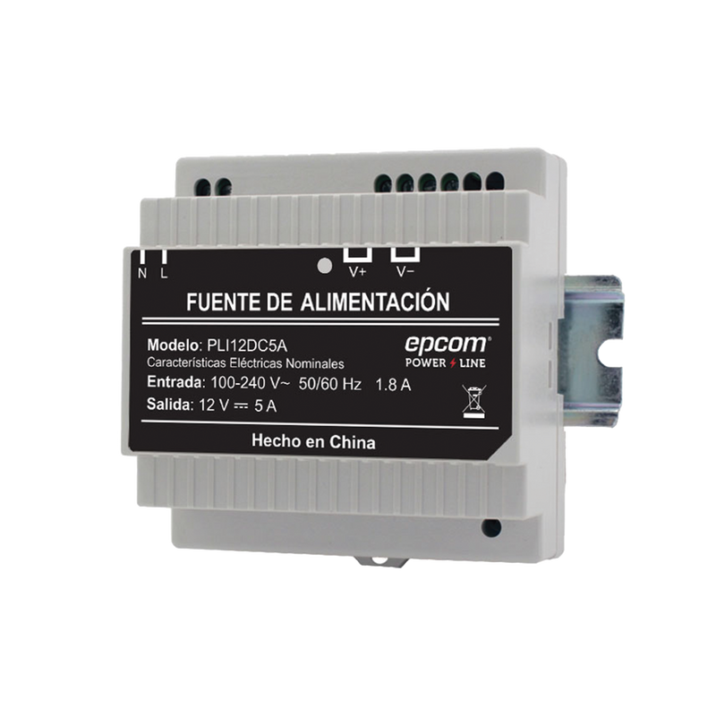PLI-12-DC-5A Fuente Industrial Epcom Power Line 12 Vcc 5Amperes