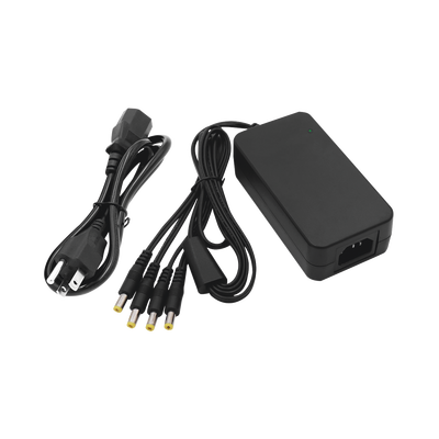 Fuente de Poder de 4 Salidas tipo Jack Macho de 12 Vcc / 5 Amper