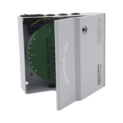 Fuente de Poder Profesional de 24 Vca @ 8 Amper / Soporta 8 Cámaras / Voltaje de Entrada 110 Vca - Toer