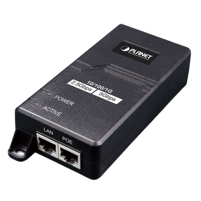 POE-165 Inyector PoE 802.3 af/at, Hasta 30 W, con Puertos de 10/100/1000Mbps/ 2.5 Gbps/5 Gbps
