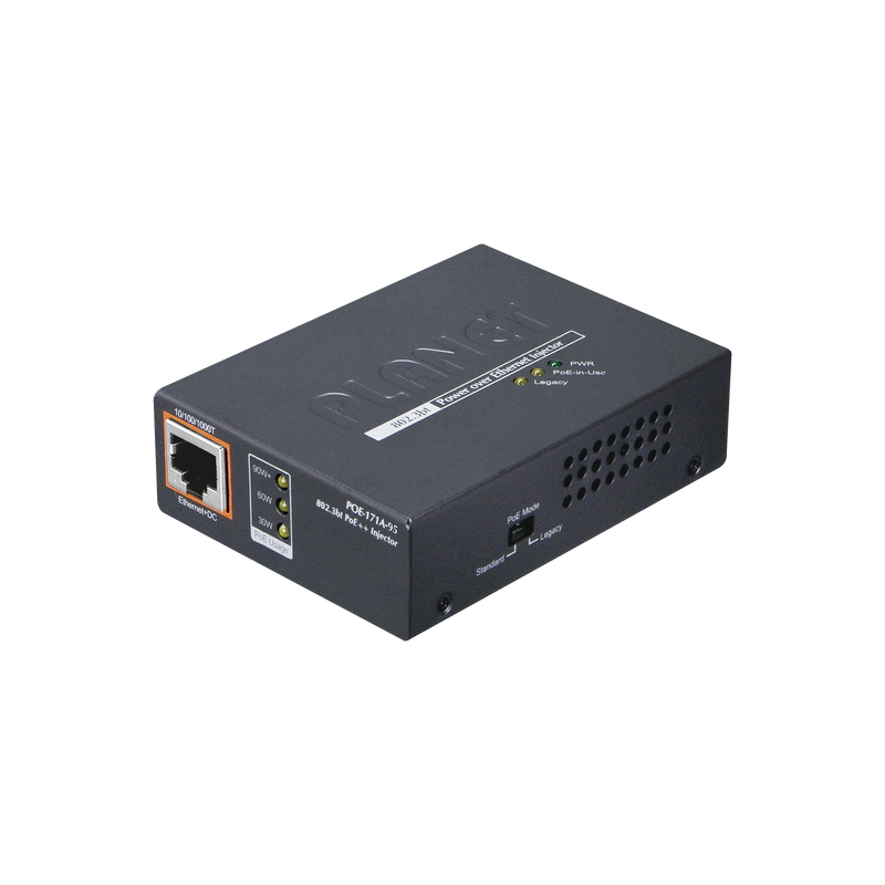 POE-171A-95 Inyector PoE 802.3af/at/bt , Hasta 95 Watts, Puerto Gigabit con Fuente Externa