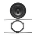 KIT de Bocina de Techo TruAudio de 6in PP6 con Soporte de Acero Rígido para Techos Suspendidos - Toer