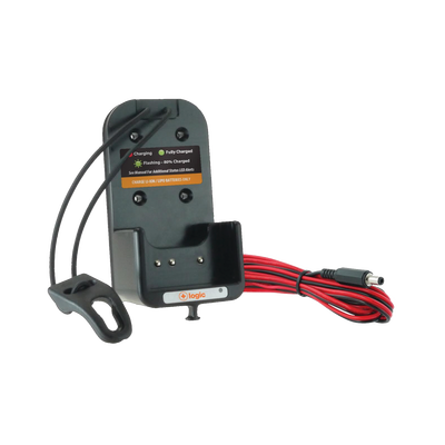 Cargador vehicular Logic para radios NX220/NX420/TK2140/3140 para baterías KNB24LS/25A/26N/KNB35L/40L/40LCV/55L/29N