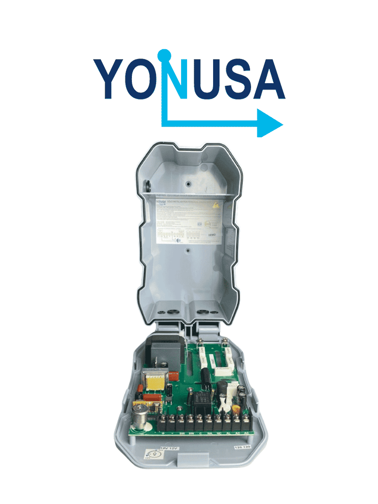 YONUSA HS - Energizador de nueva generación para solución de cerco eléctrico. Cubre 500 metros lineales o 100 metros en 5 lineas. Incluye control remoto (encendido/apagado)