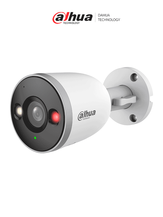 DAHUA DH-F3D-IL - Cámara IP Bullet Wifi de 3 Megapíxeles/ Iluminador dual Inteligente/ 2.8mm/ 103°/  IA con Detección de Humanos y vehículos/ Micrófono Integrado/ H.265/ 30 Mts de Luz Visible e IR/ IP67/ Ranura MicroSD/