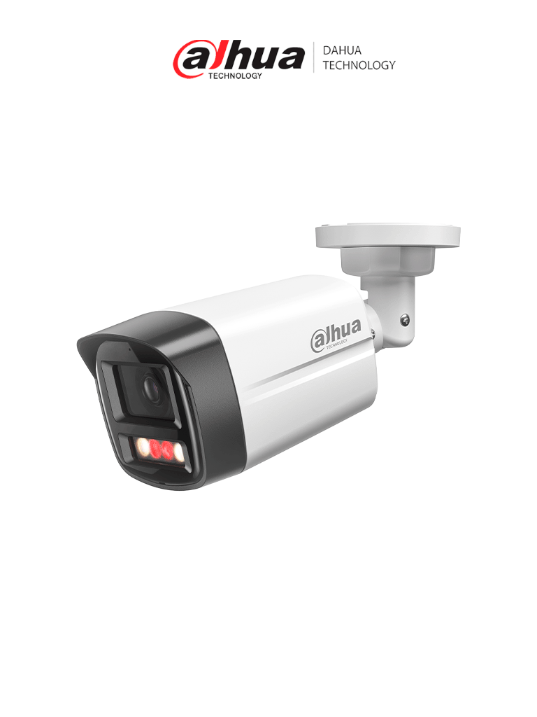 DAHUA DH-IPC-HFW1439TL1-A-IL  -Cámara IP Bullet de 4 Megapíxeles/Iluminador Dual/ Lente de 2.8mm/ 94 Grados de Apertura/ 1detección humana/ H.265+/WDR/ IP67/